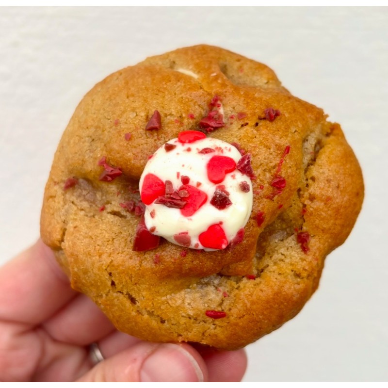 Base nature, chocolat blanc et framboise Valrhona