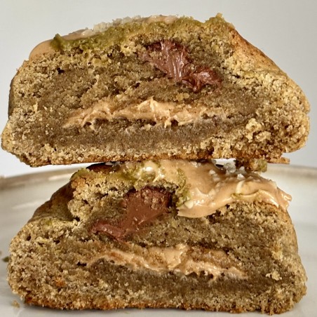 Base sarrasin Bio, chocolat lait Valrhona, crème de noisette Bio