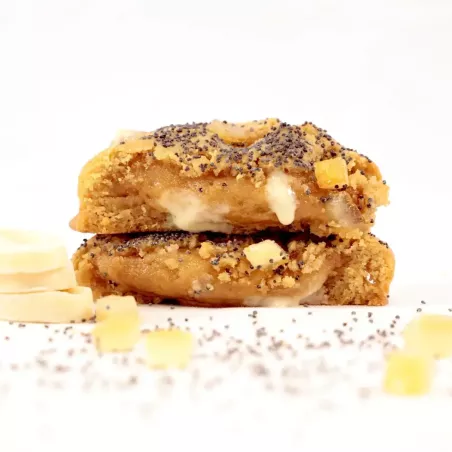 Cookie au Choco-Yuzu Valrhona, citrons confits et graines de pavot