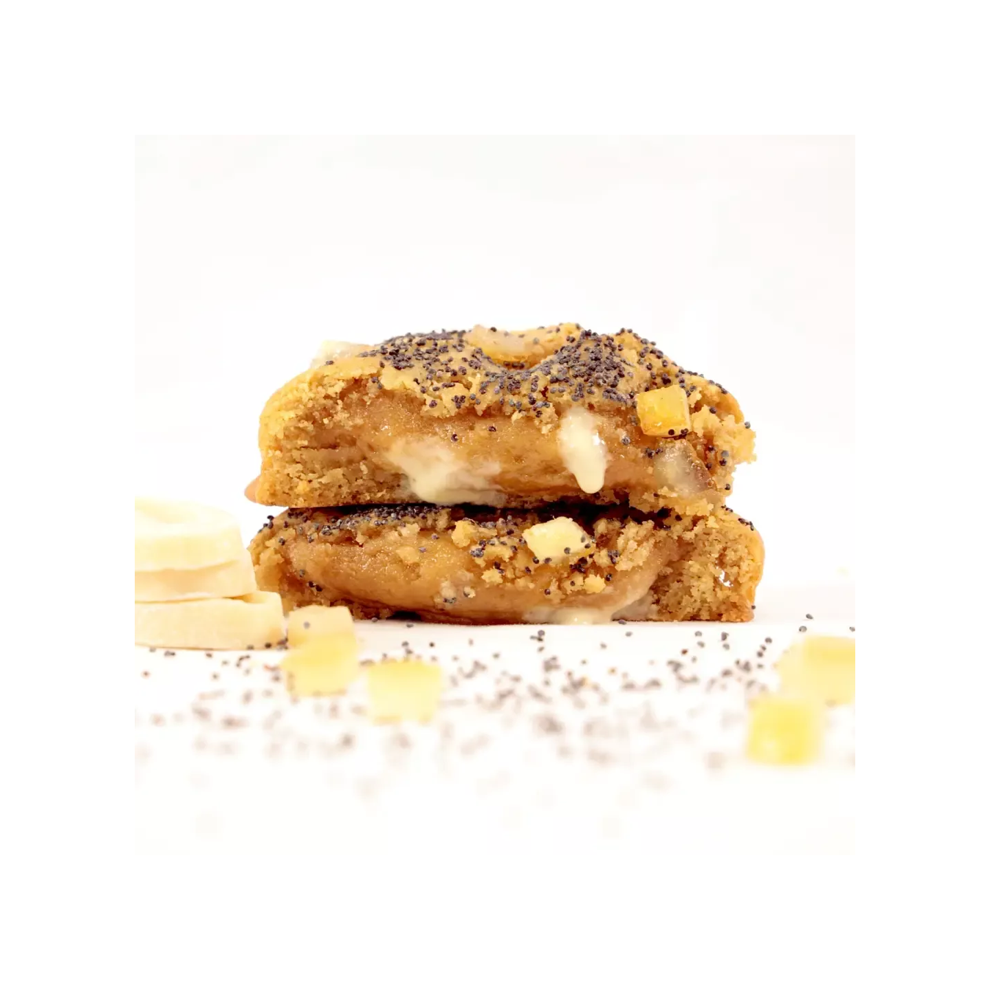 Cookie au Choco-Yuzu Valrhona, citrons confits et graines de pavot