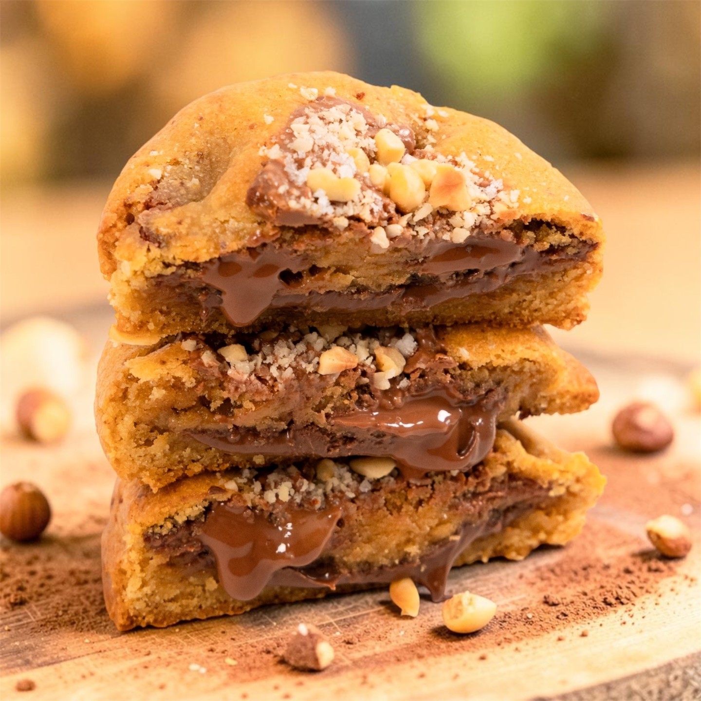 Cookie chocolat au lait Valhrona et coeur patatartiner bio.