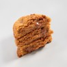 Base brisures de spéculoos, chocolat au lait Valrhona, coeur pâte à ta