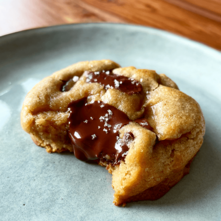 Cookie chocolat noir Valrhona et fleur de sel