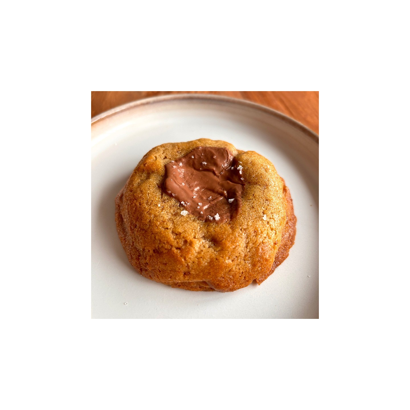 Cookie chocolat lait Valrhona et fleur de sel